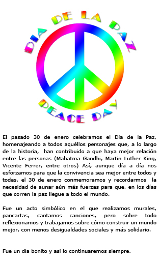 Día de la Paz - Peace Day