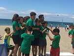 Fútbol y Voley en la playa del Cable