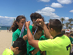 Fútbol y Voley en la playa del Cable