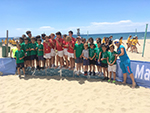 Fútbol y Voley en la playa del Cable