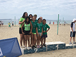 Fútbol y Voley en la playa del Cable