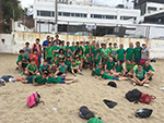 Fútbol y Voley en la playa del Cable