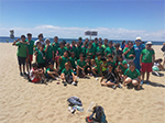 Fútbol y Voley en la playa del Cable