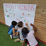 Actividad de frutas y verduras en Infantil!